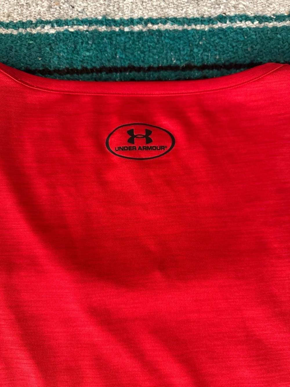 Under Armour Men's Loose Fit Stretchy Tank in Red - Picture 3 of 6